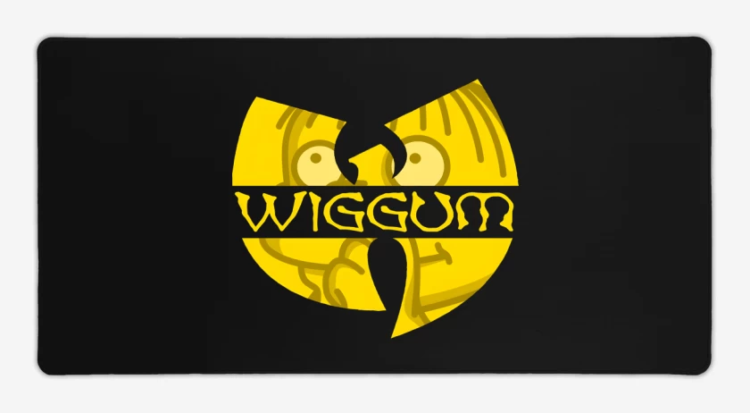 Mouse pad Gamer Negro de Wiggum