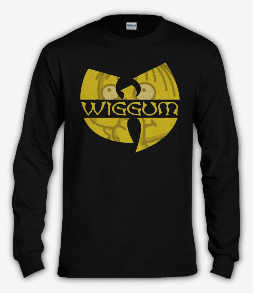 Polera manga larga Negro de Wiggum