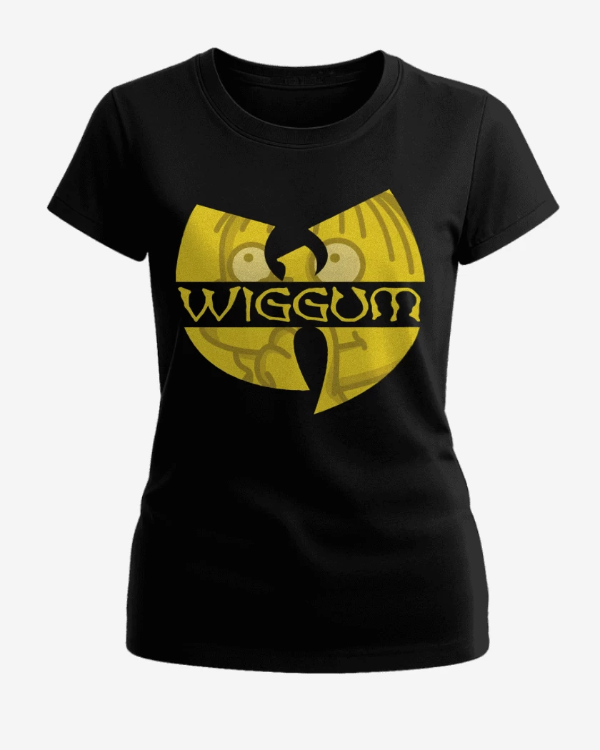 Polera de Mujer Negro de Wiggum