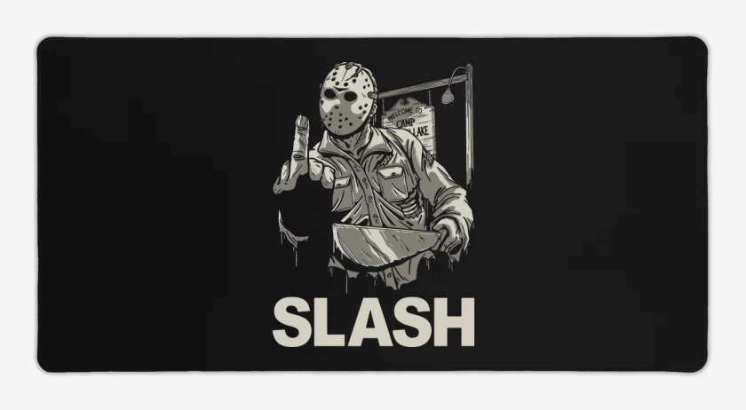 Mouse pad Gamer Negro de Johnny Slash(er)