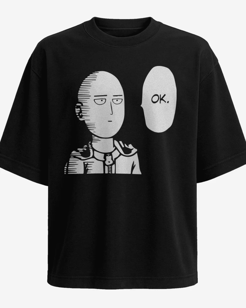 Polera Oversize Negro de Sait OK