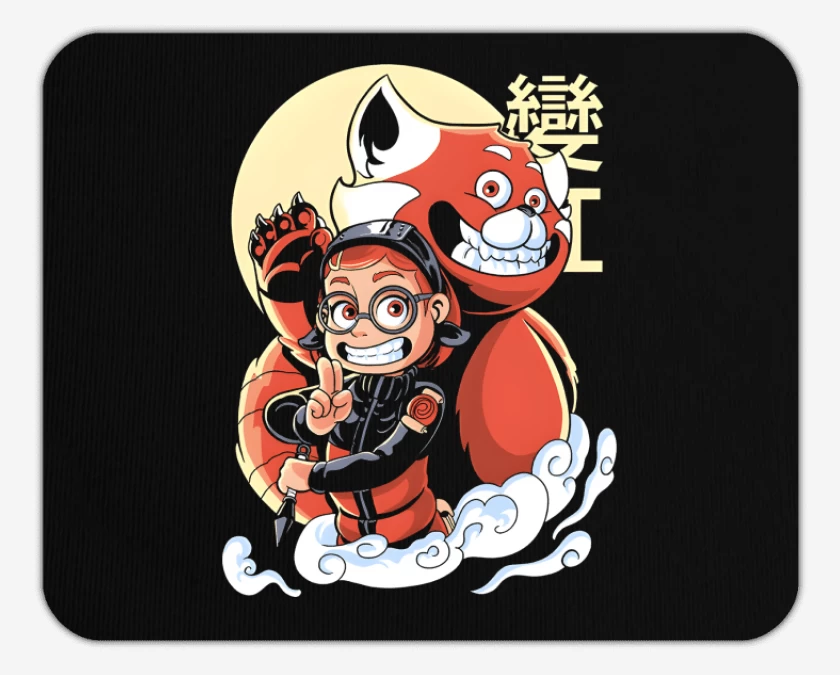 Mousepad Panda Rojo de Nueve Colas
