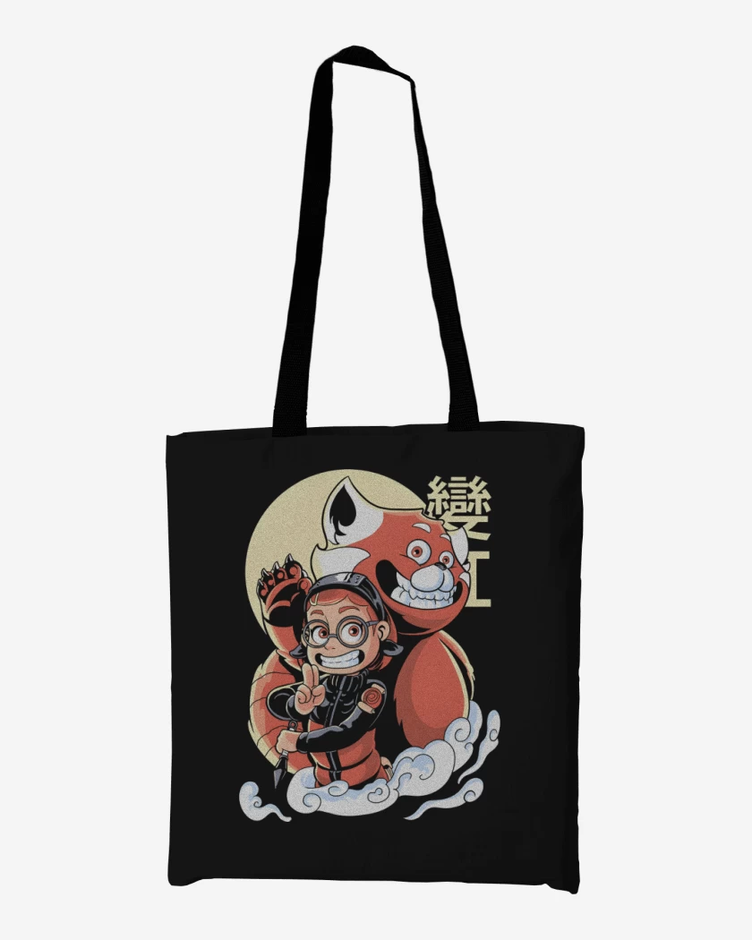 Totebag Panda Rojo de Nueve Colas
