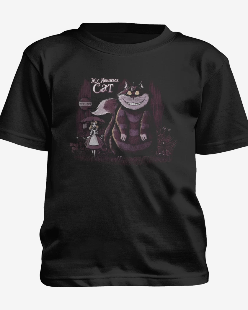 Polera de niño Negro de Mi Vecino EL GATO