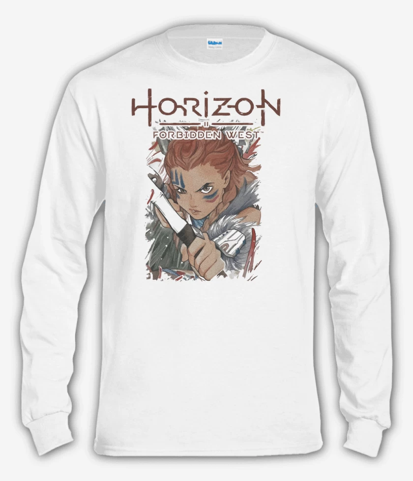 Polera manga larga Blanco de Horizon Forbidden West