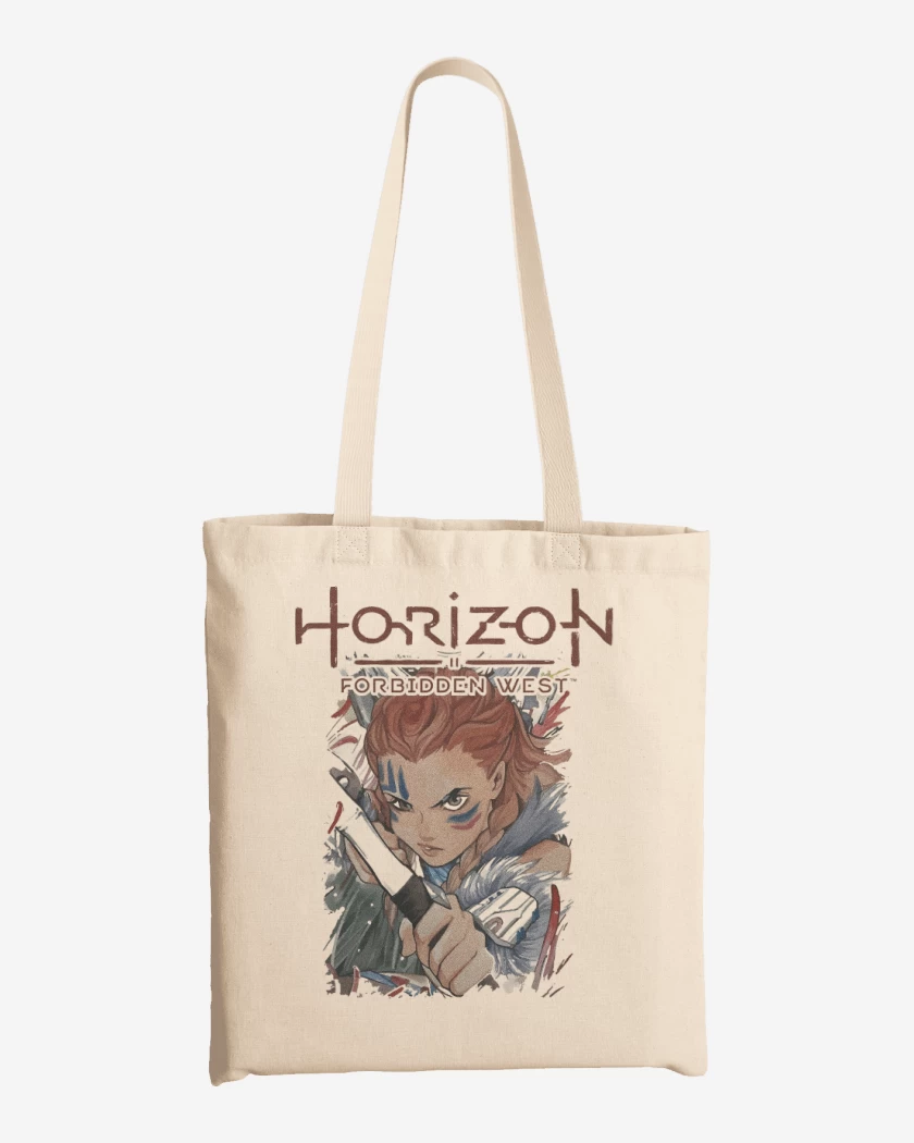 Totebag Blanco de Horizon Forbidden West