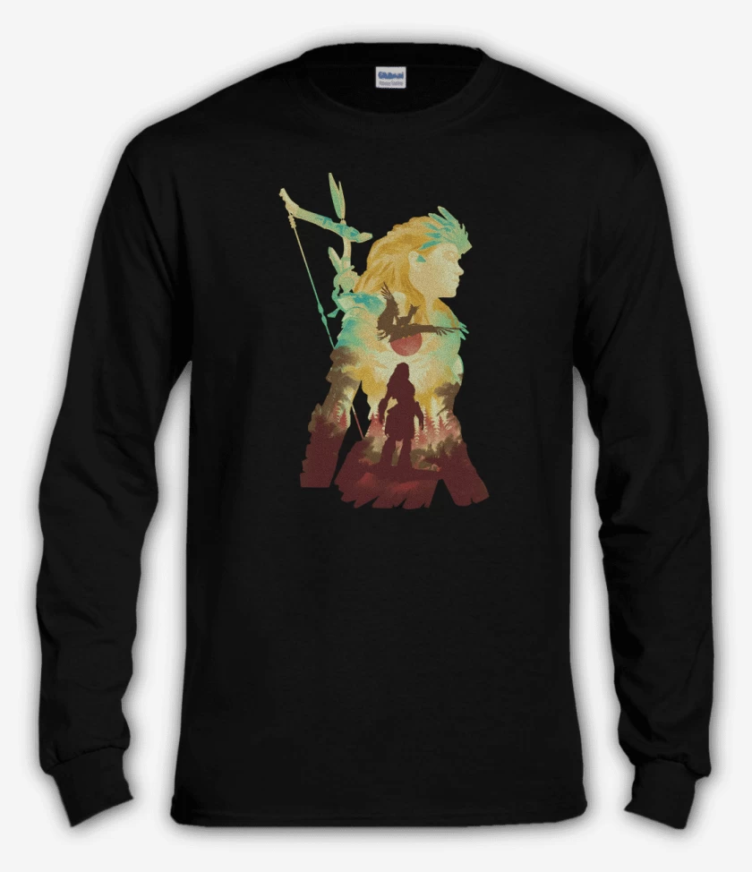 Polera manga larga Negro de Nuevas Aventuras Nuevos Horizontes