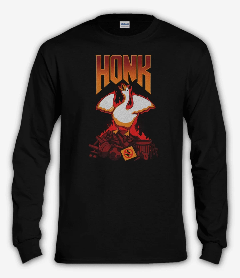 Polera manga larga Negro de Honk