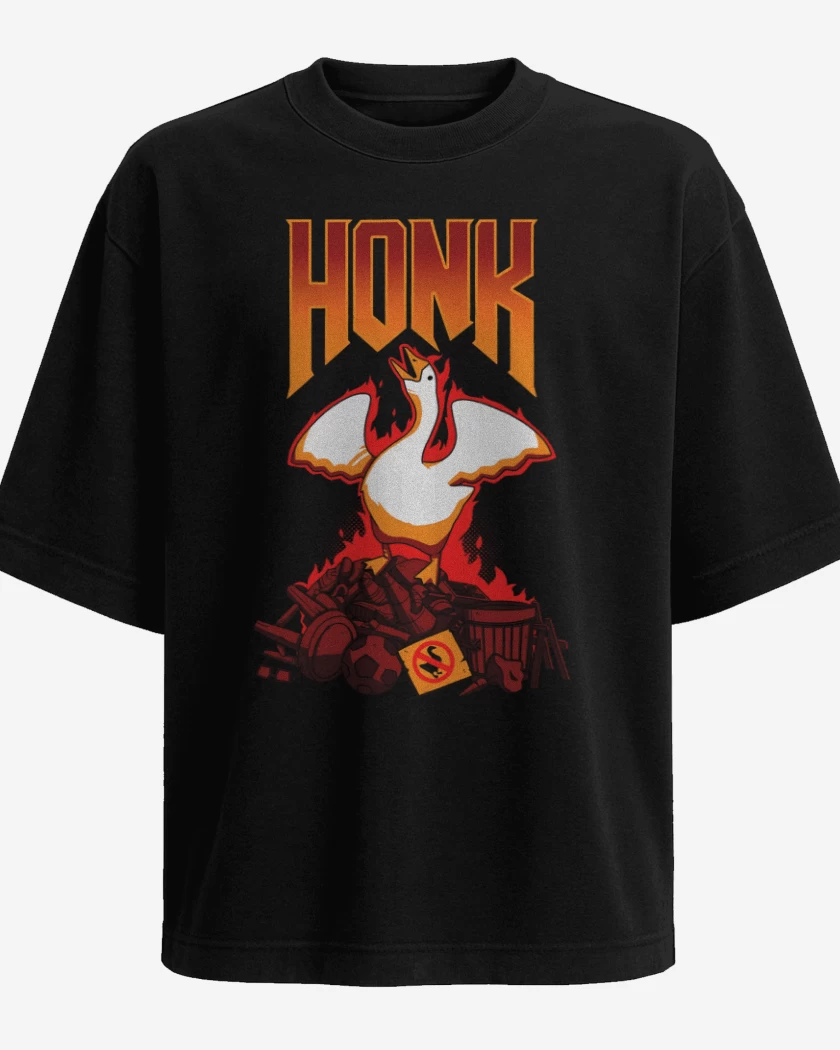 Polera Oversize Negro de Honk