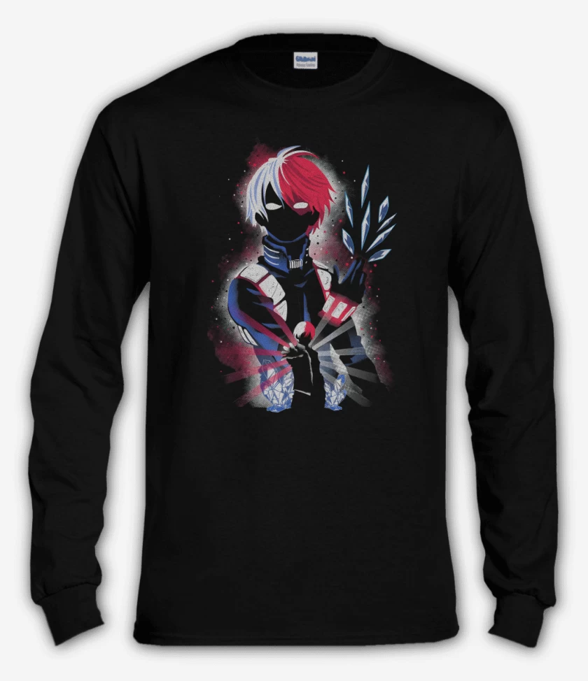 Polera manga larga Negro de Ultra Todoroki