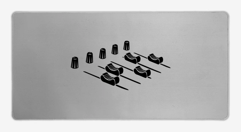 Mouse pad Gamer Gris Melange de M for Music