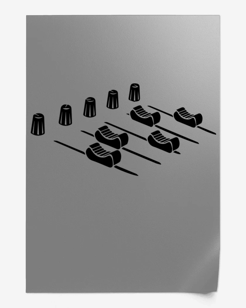 Print Gris Melange de M for Music