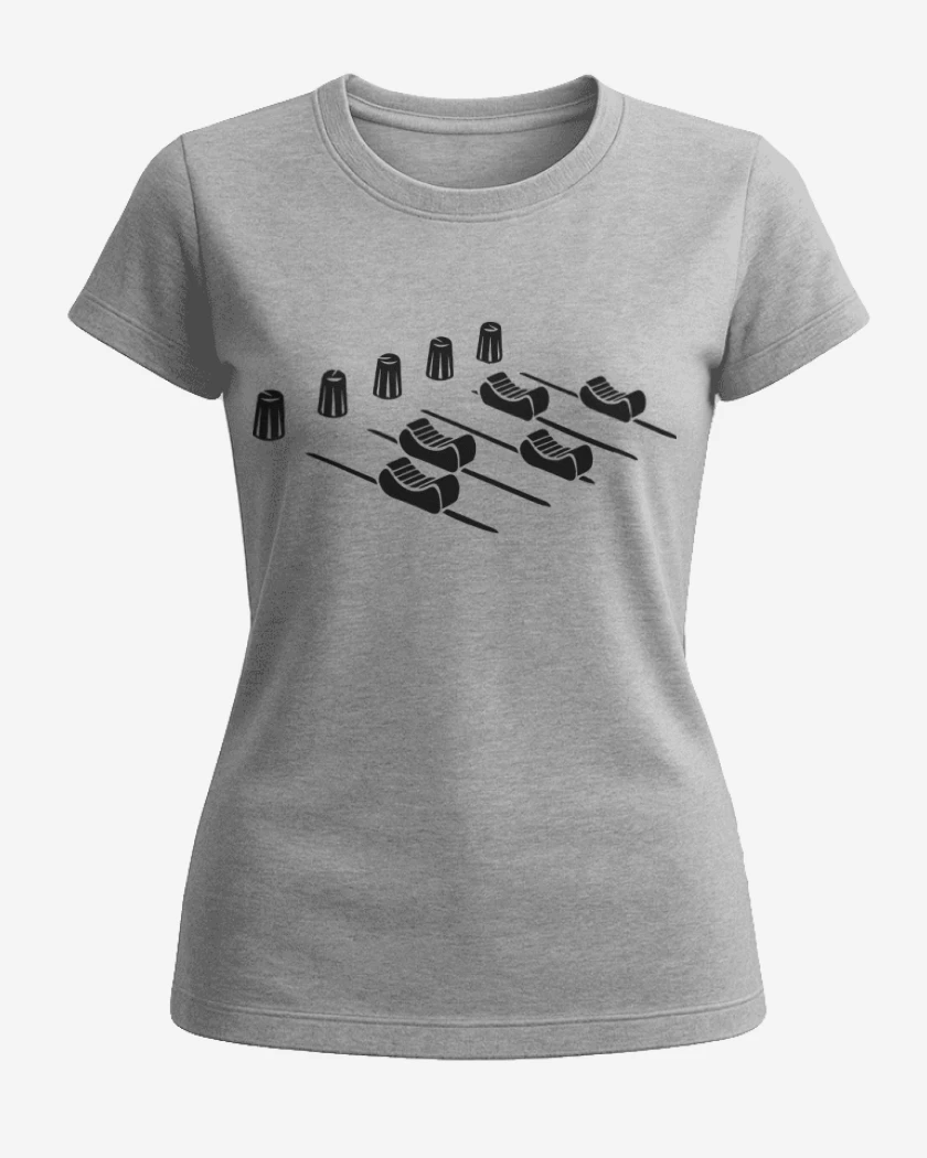 Polera de Mujer Gris Melange de M for Music