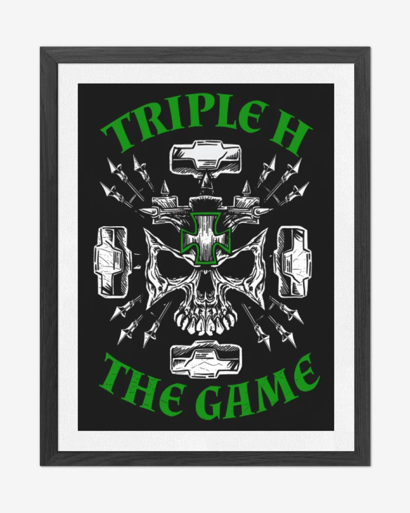 Cuadro decorativo Negro de Triple H