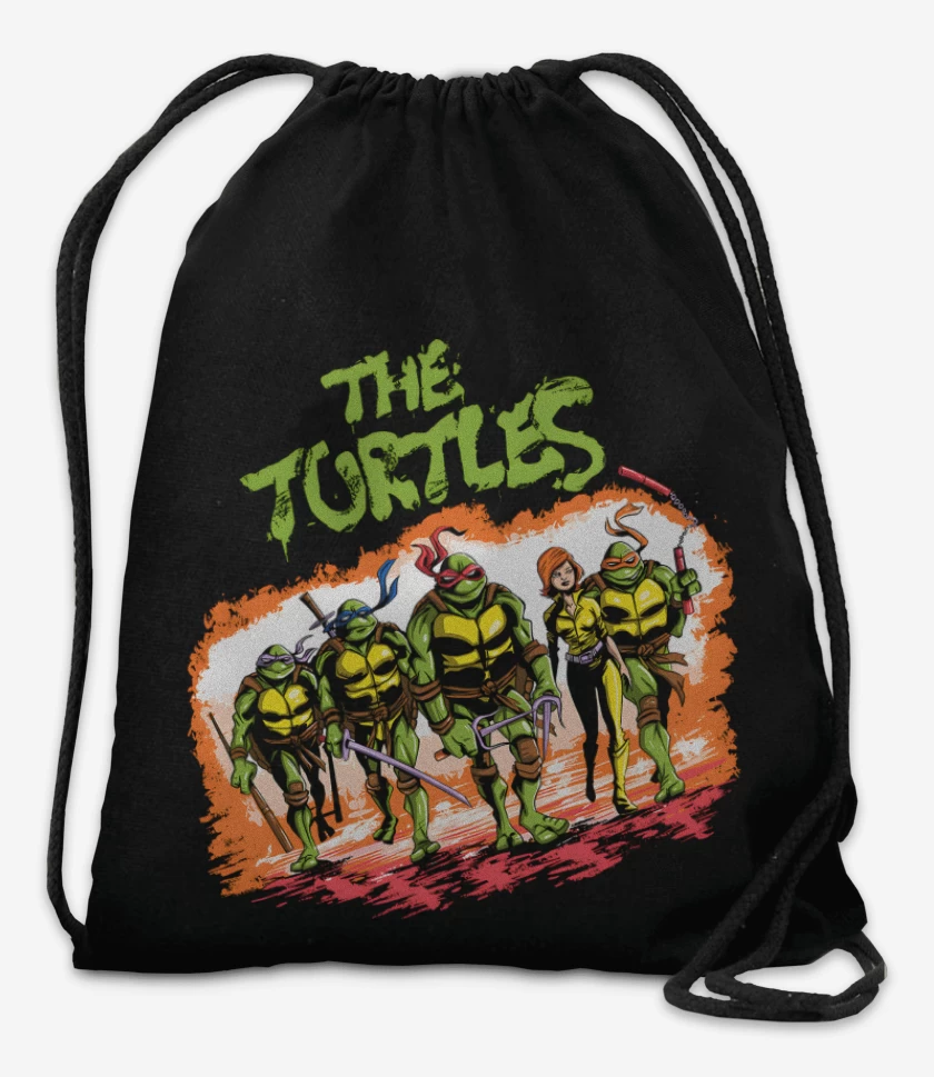 Mochila Negro de The Turtles Warriors