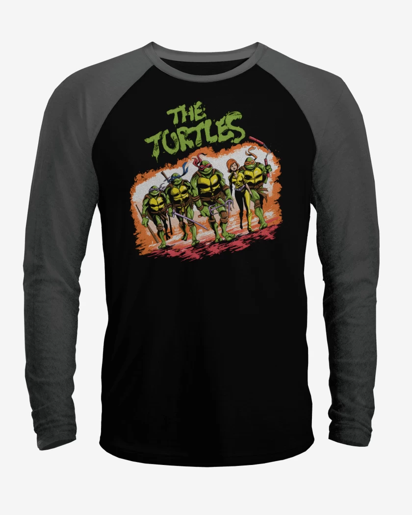Polera Raglan The Turtles Warriors