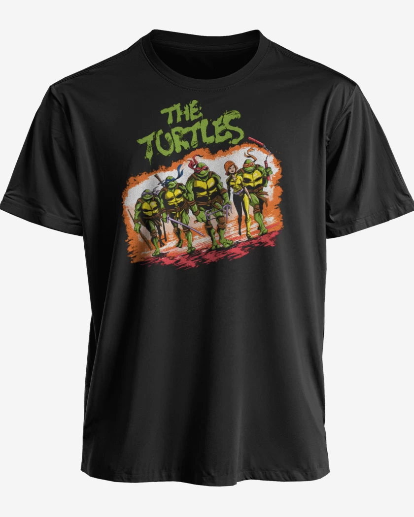 Polera premium Negro de The Turtles Warriors
