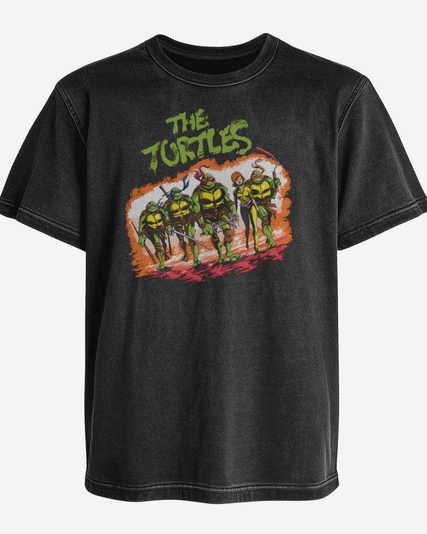 Polera desgastada The Turtles Warriors