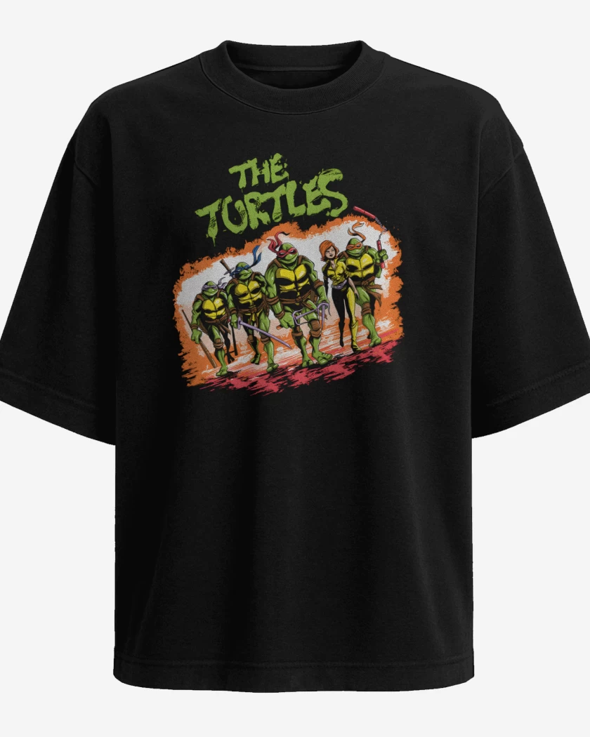 Polera Oversize The Turtles Warriors