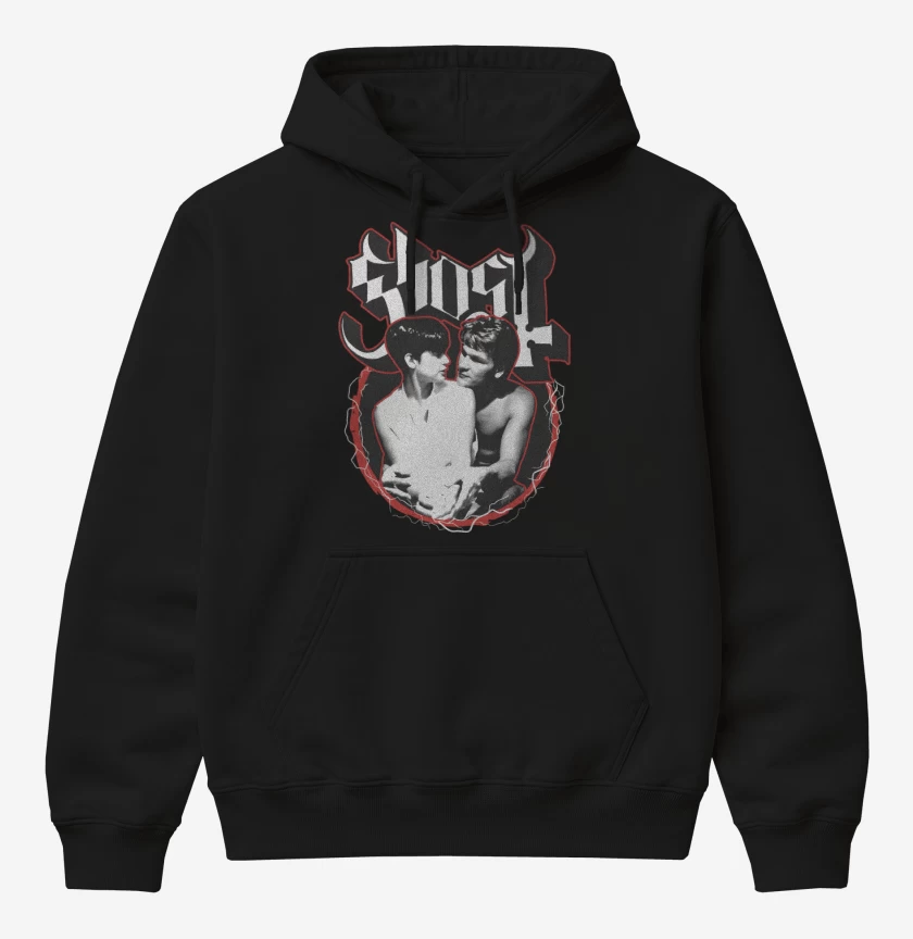 Poleron Canguro básico Negro de Ghost Clásico