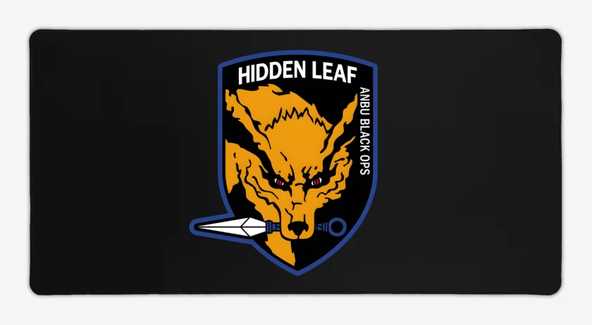 Mouse pad Gamer Negro de Kyubi Hound