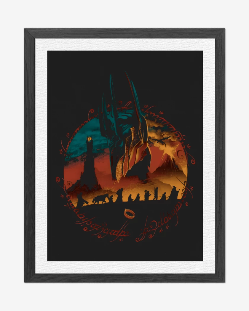 Cuadro decorativo Montaña de Sauron
