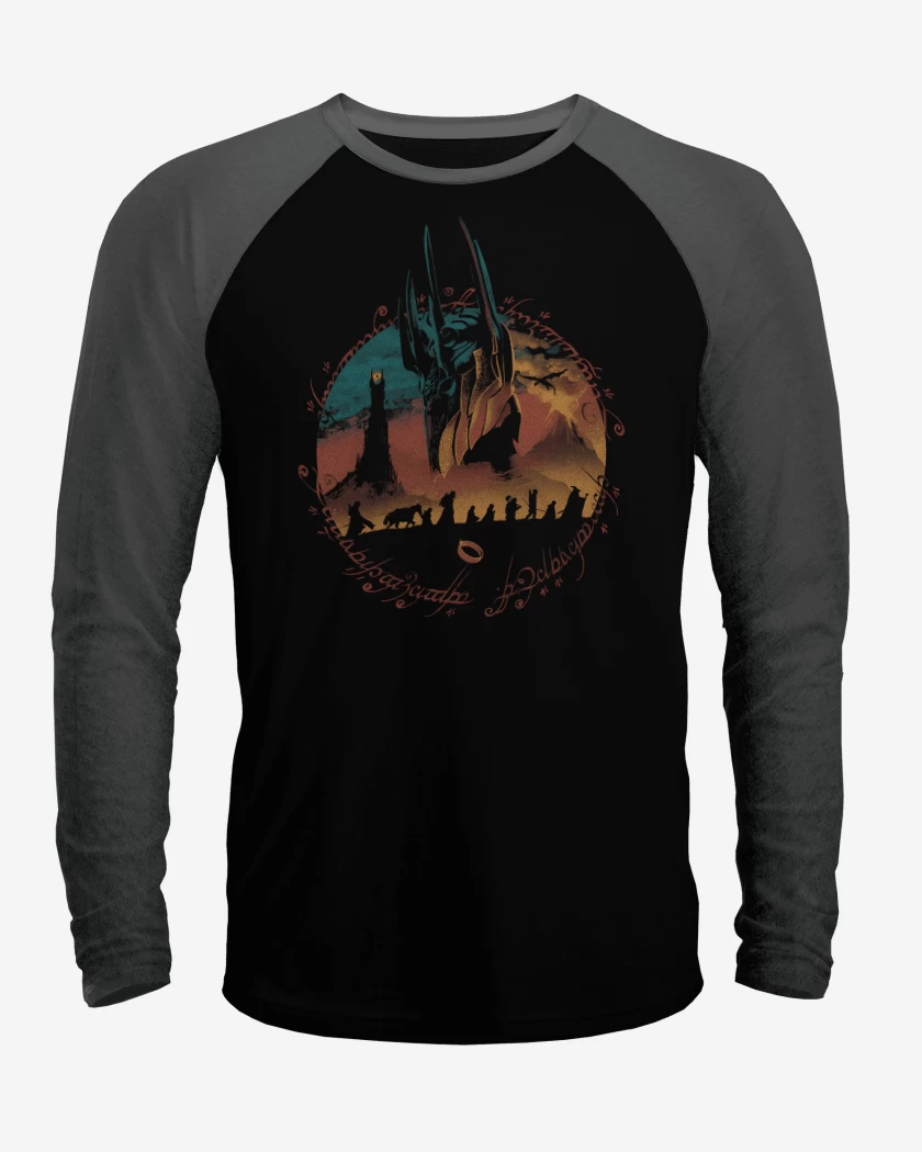 Polera Raglan Montaña de Sauron