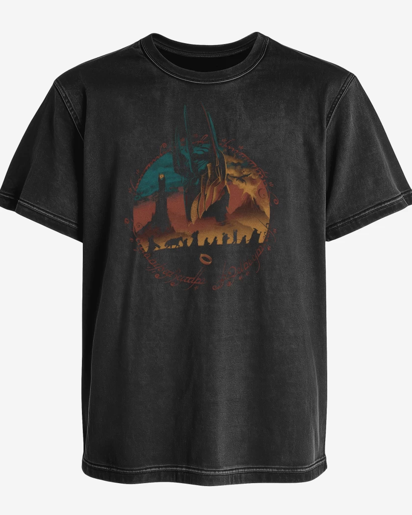 Polera desgastada Montaña de Sauron