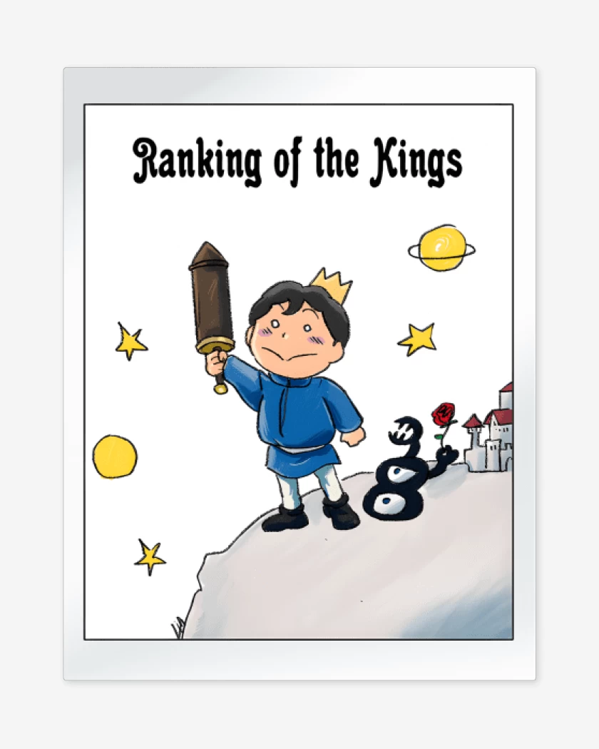 Print metalico Blanco de Ranking of Principito