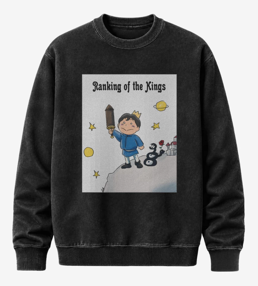 Poleron Polo Acid Wash Negro de Ranking of Principito