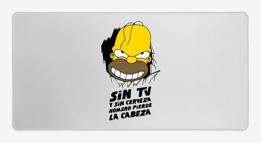 Mouse pad Gamer Homero Pierde la Cabeza