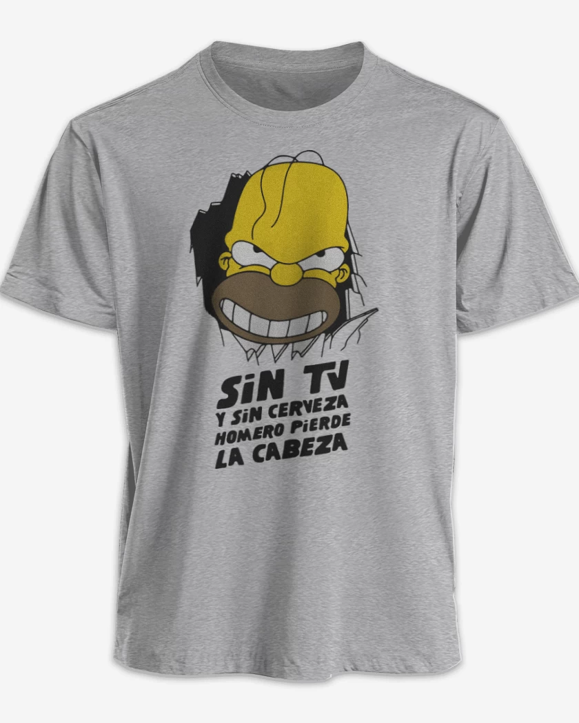 Polera Homero Pierde la Cabeza