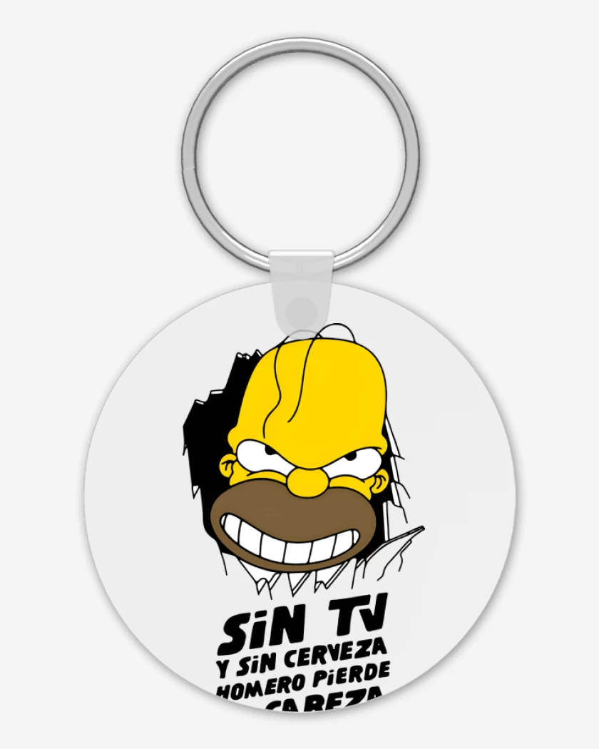 Llavero Homero Pierde la Cabeza