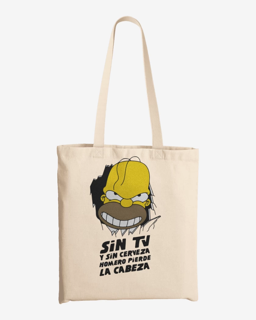 Totebag Homero Pierde la Cabeza