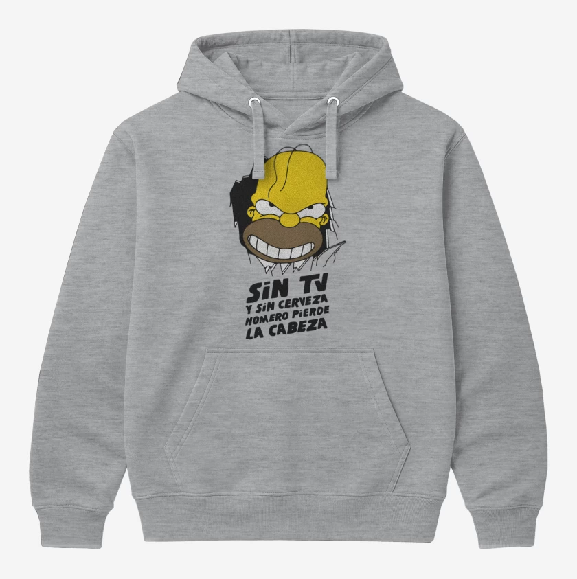 Polerón Canguro Homero Pierde la Cabeza