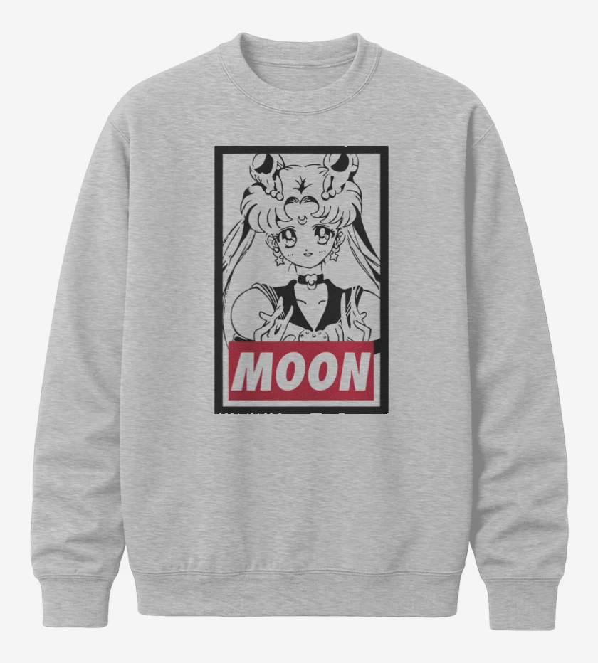 Poleron polo Gris Melange de Moon