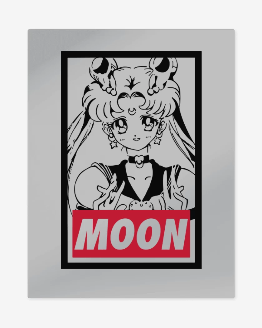 Print metalico Gris Melange de Moon