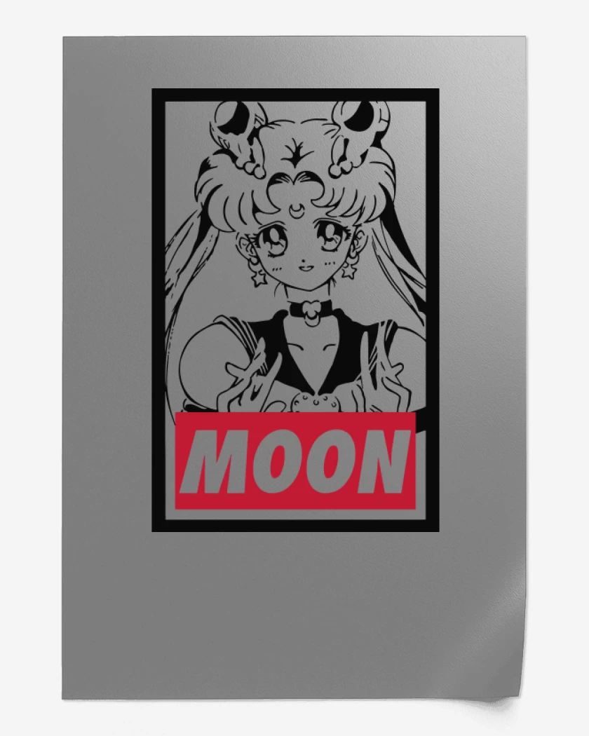 Print Gris Melange de Moon