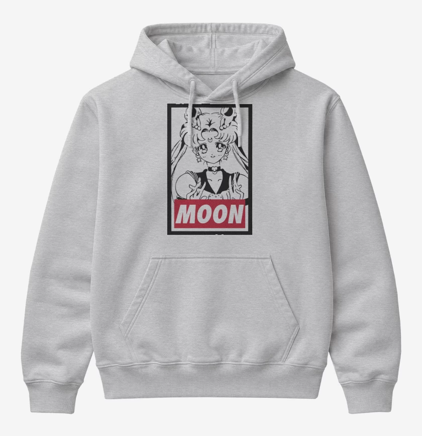 Poleron Canguro básico Gris Melange de Moon