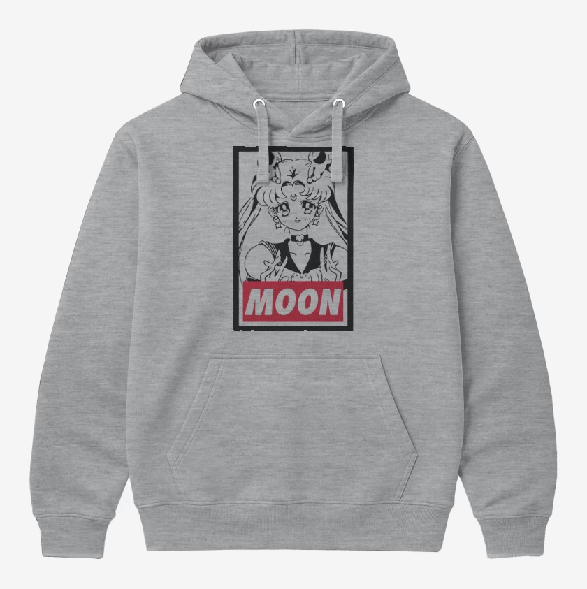 Polerón Canguro Gris Melange de Moon