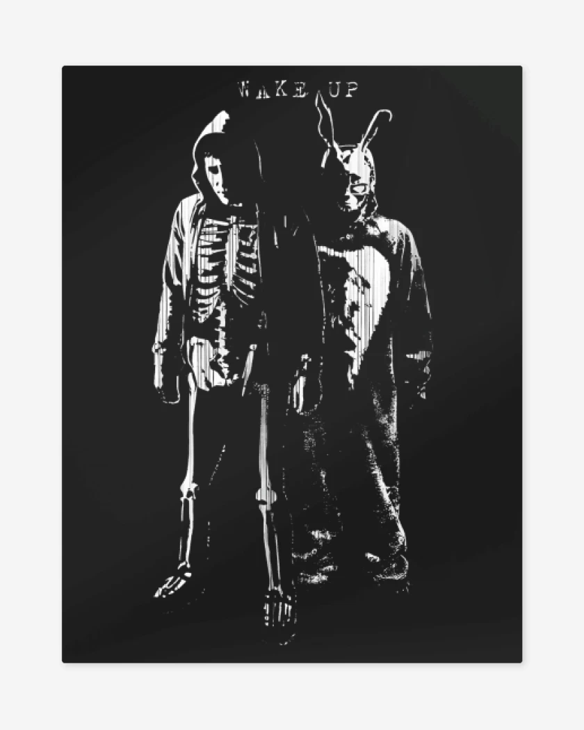 Print metalico Negro de Wake Up 
