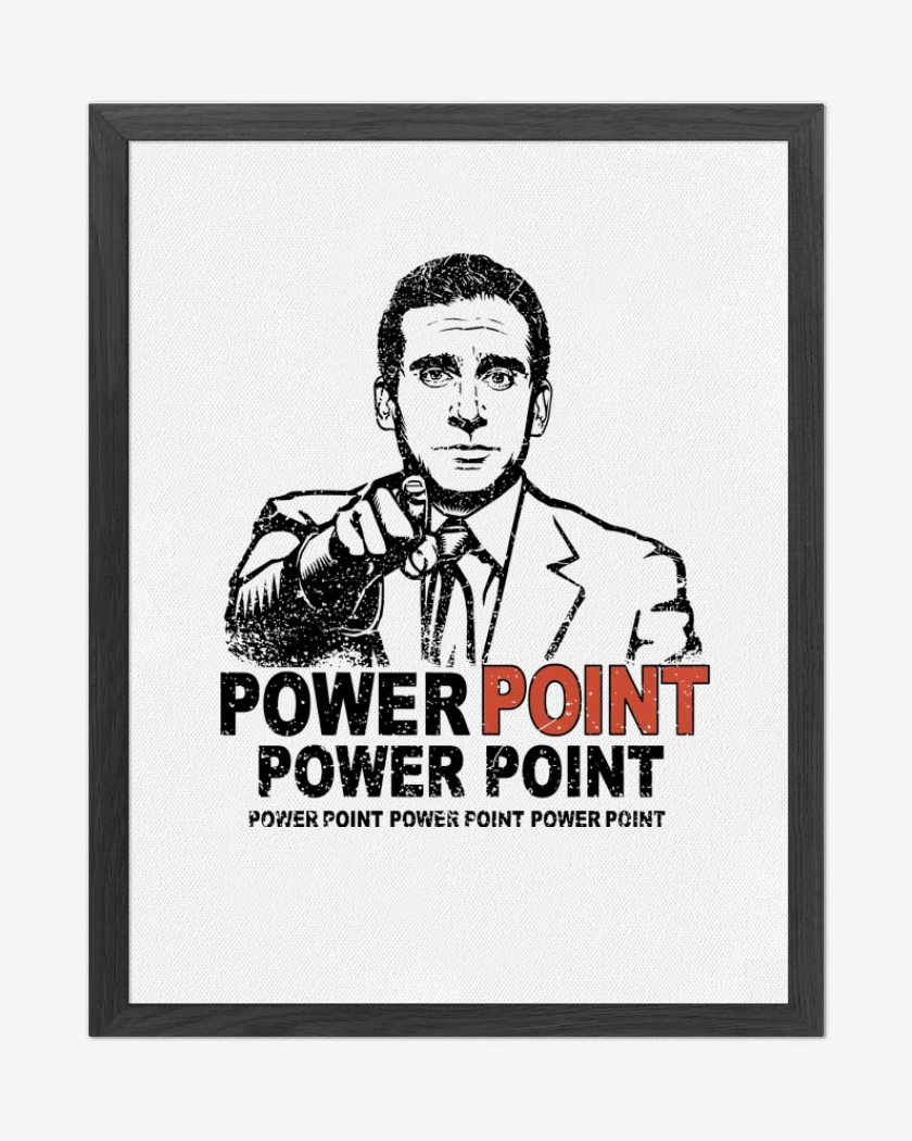 Cuadro decorativo Blanco de Power Point
