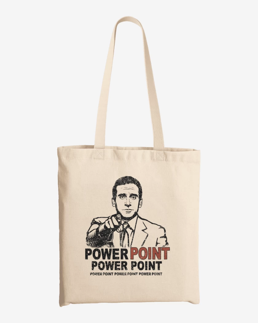 Totebag Blanco de Power Point