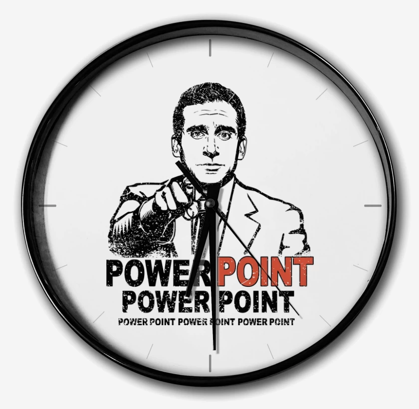 Reloj Blanco de Power Point