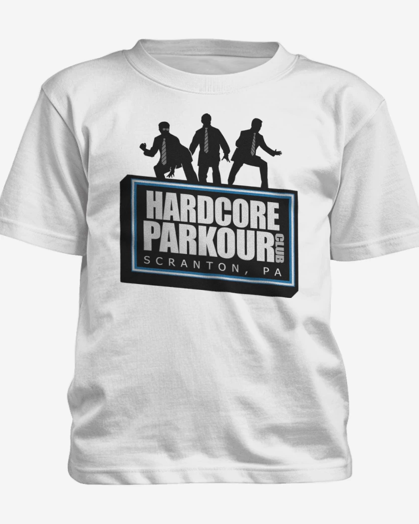 Polera de niño Blanco de Hardcore Parkour
