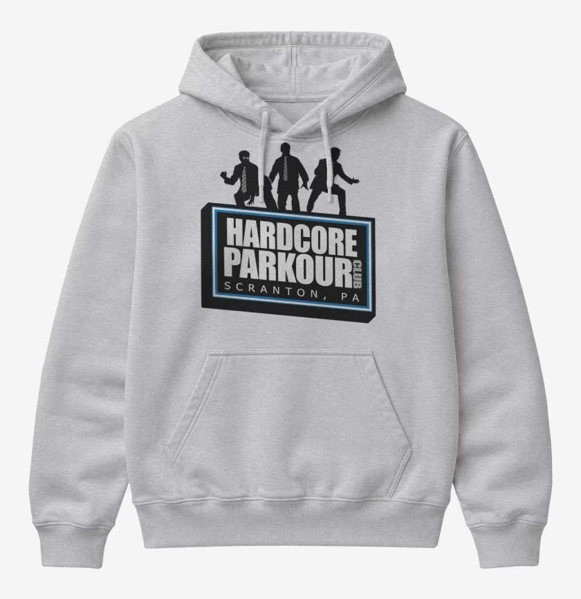 Poleron Canguro básico Gris Melange de Hardcore Parkour