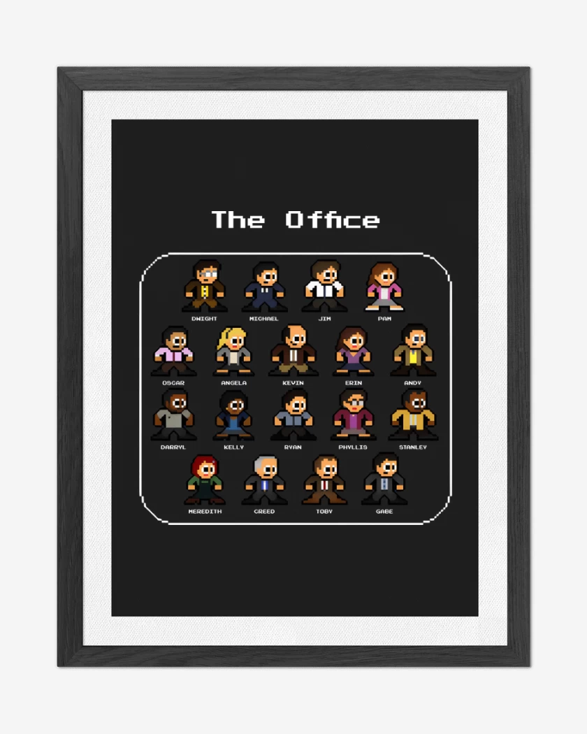 Cuadro decorativo The Office 8bits