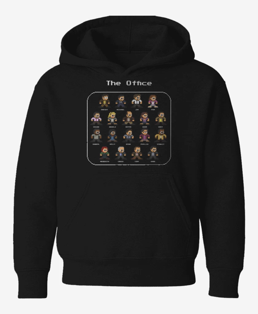 Poleron de niño Negro de The Office 8bits