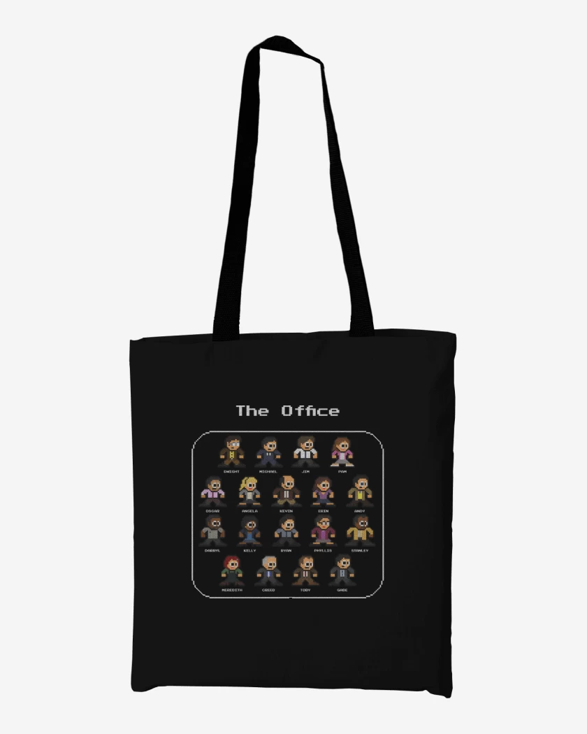 Totebag Negro de The Office 8bits
