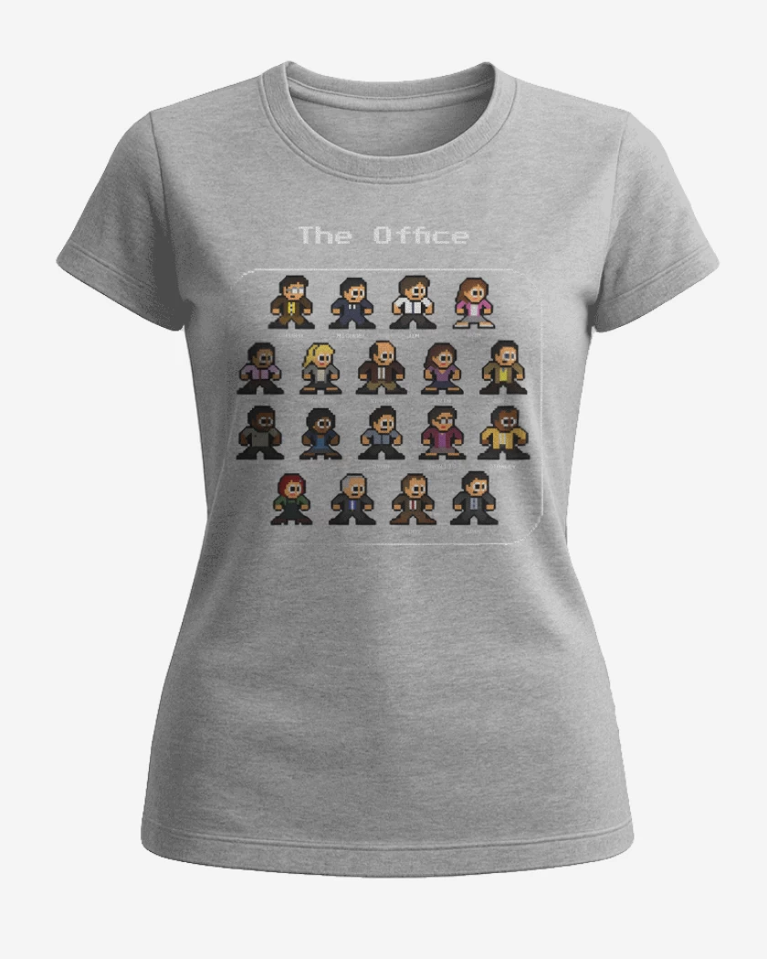 Polera de Mujer Gris Melange de The Office 8bits